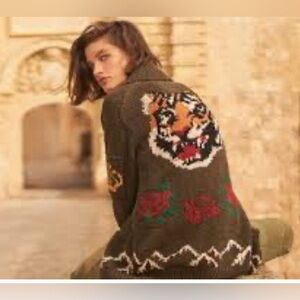 Ralph Lauren tiger sweater cardigan. Originally $595.